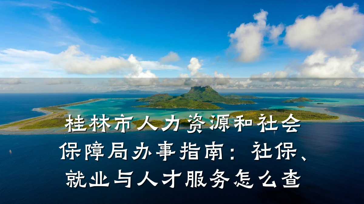 桂林市人力资源和社会保障局办事指南:社保、就业与人才服务怎么查