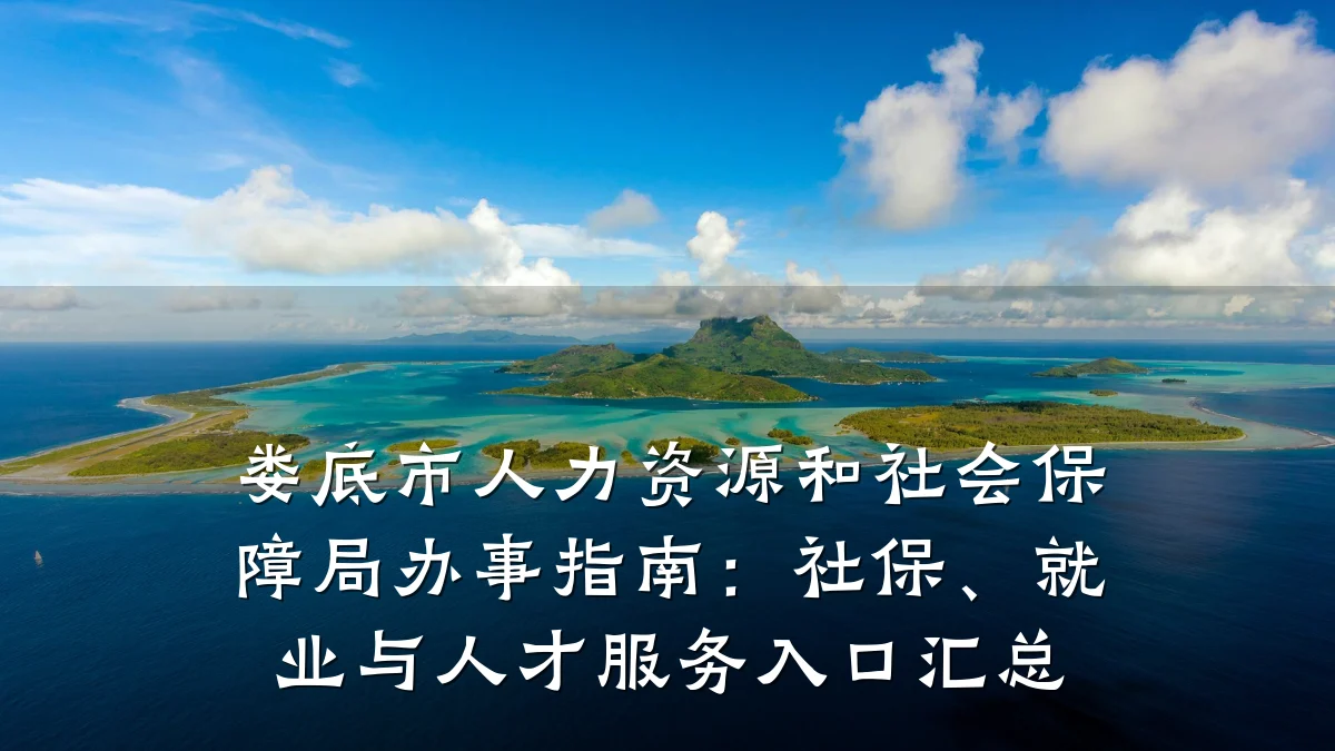 娄底市人力资源和社会保障局办事指南:社保、就业与人才服务入口汇总