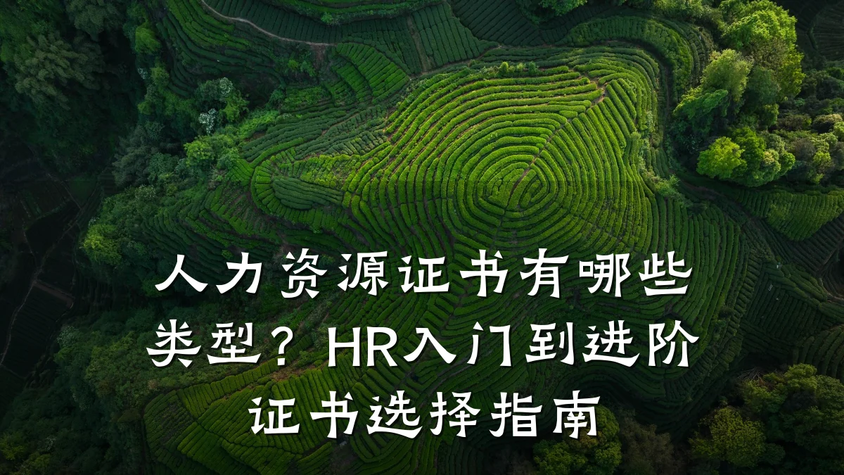 人力资源证书有哪些类型?HR入门到进阶证书选择指南