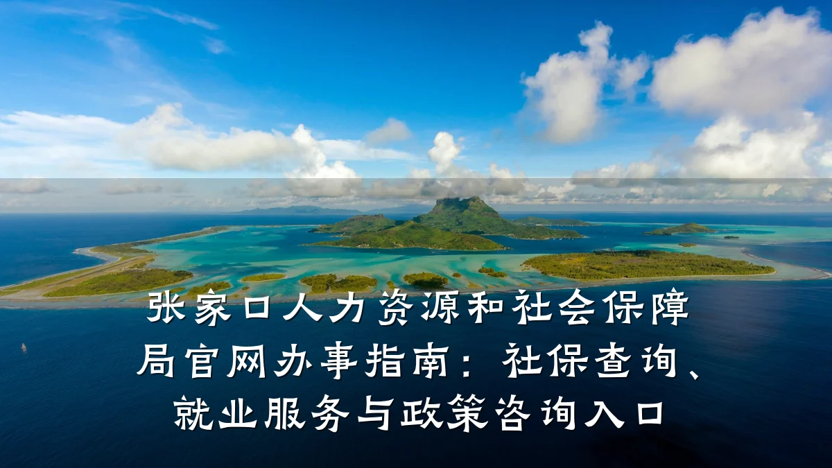 张家口人力资源和社会保障局官网办事指南:社保查询、就业服务与政策咨询入口