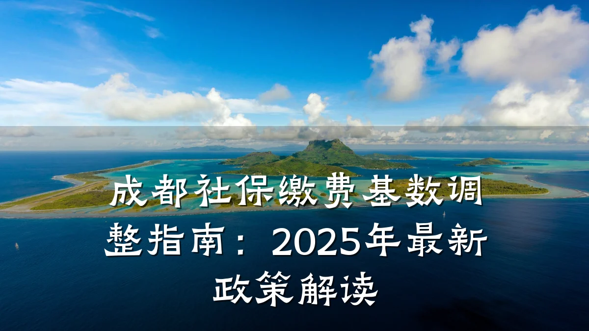成都社保缴费基数调整指南：2025年最新政策解读