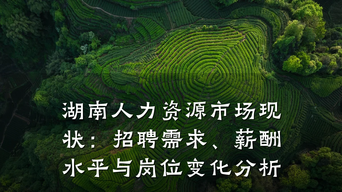 湖南人力资源市场现状：招聘需求、薪酬水平与岗位变化分析