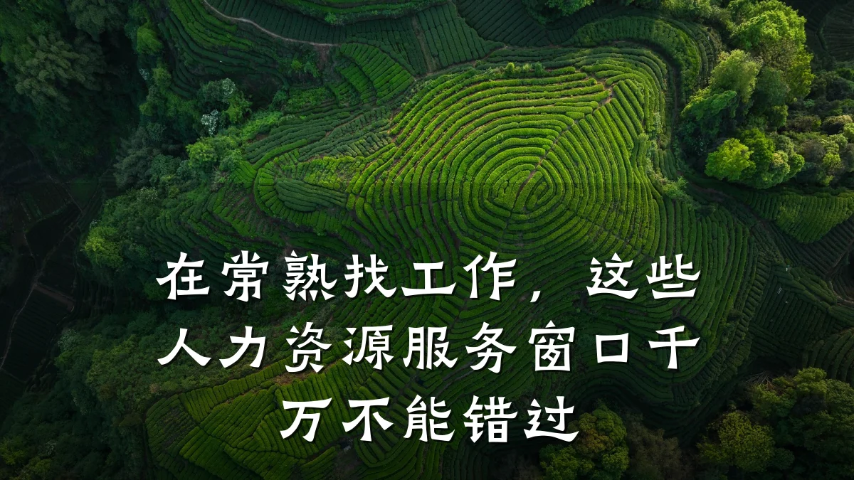 在常熟找工作,这些人力资源服务窗口千万不能错过