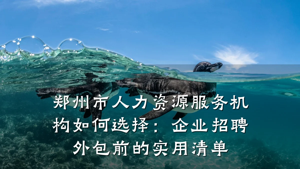 郑州市人力资源服务机构如何选择:企业招聘外包前的实用清单