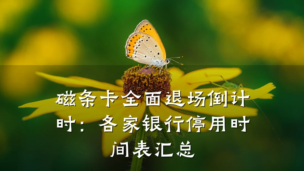 磁条卡全面退场倒计时：各家银行停用时间表汇总