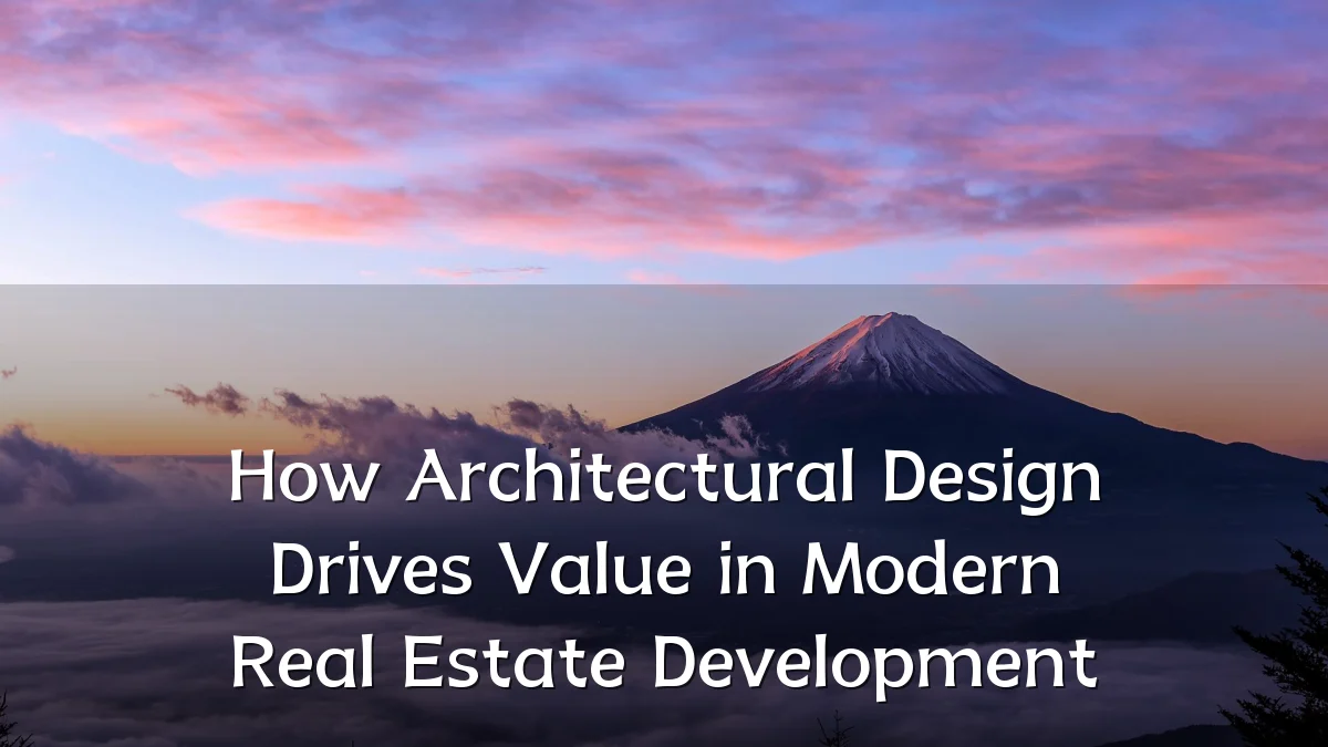 How Architectural Design Drives Value in Modern Real Estate Development