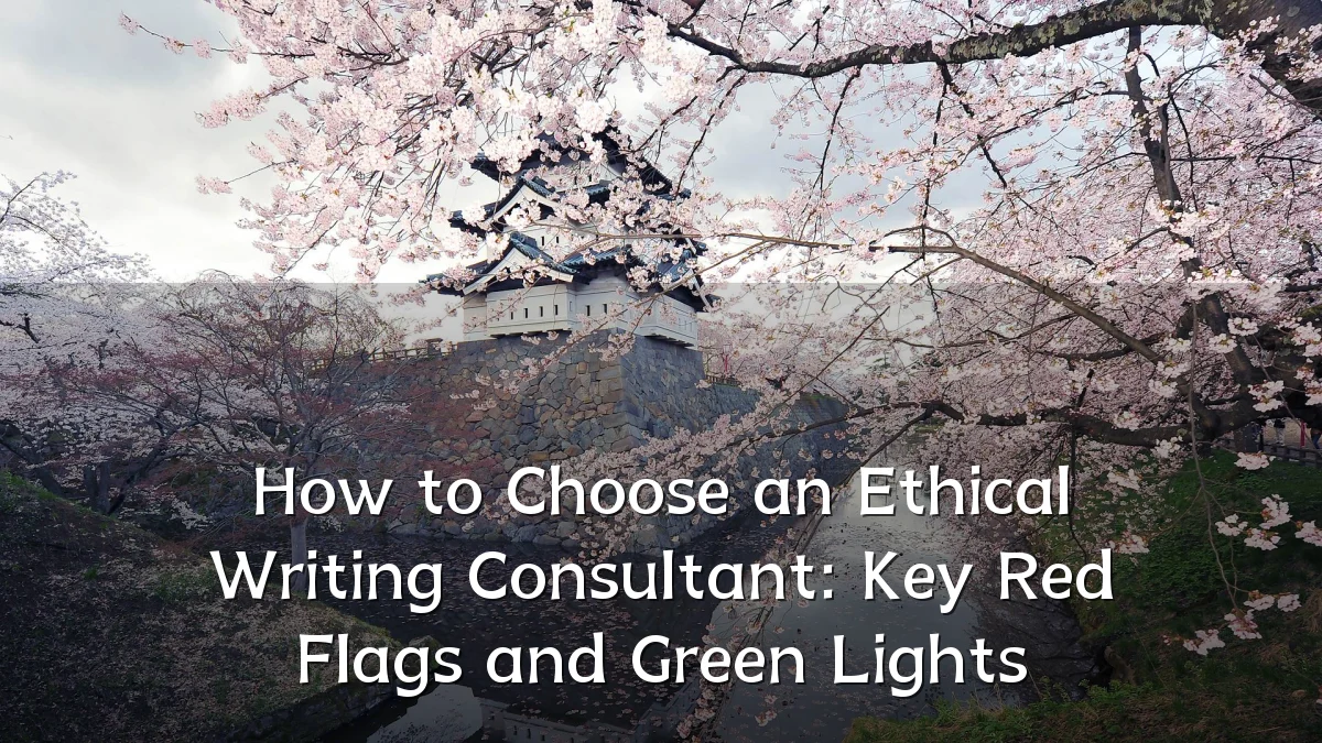 How to Choose an Ethical Writing Consultant: Key Red Flags and Green Lights