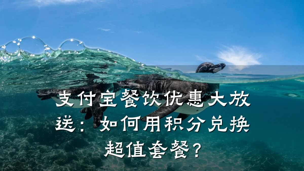 支付宝餐饮优惠大放送：如何用积分兑换超值套餐？