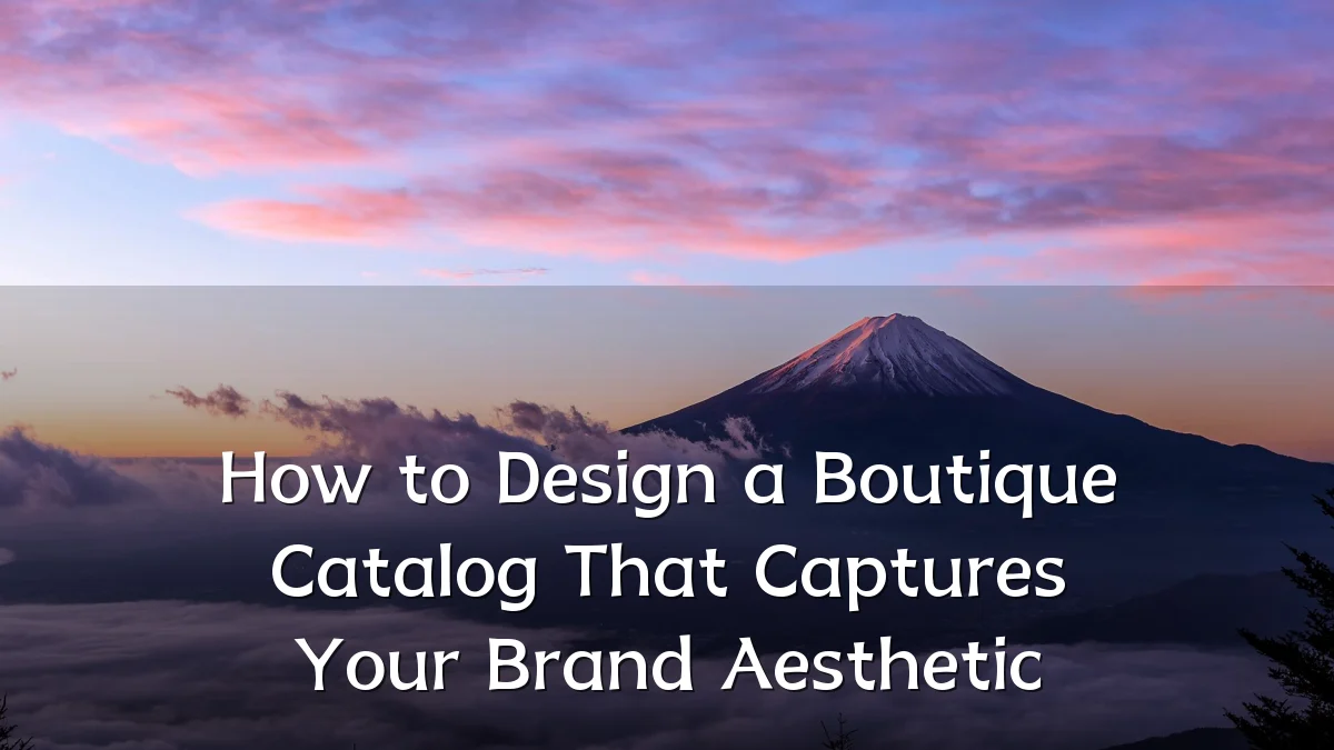 How to Design a Boutique Catalog That Captures Your Brand Aesthetic