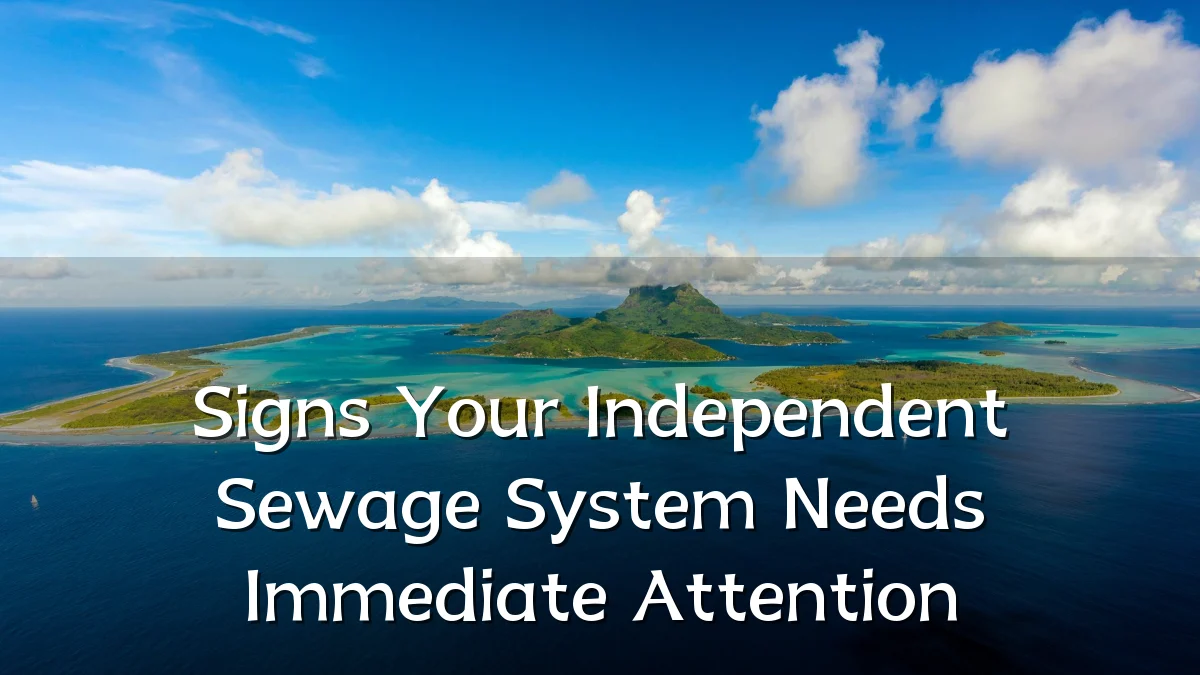 Signs Your Independent Sewage System Needs Immediate Attention
