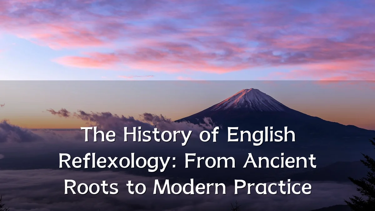The History of English Reflexology: From Ancient Roots to Modern Practice