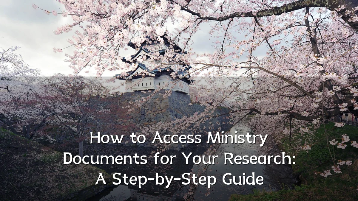 How to Access Ministry Documents for Your Research: A Step-by-Step Guide