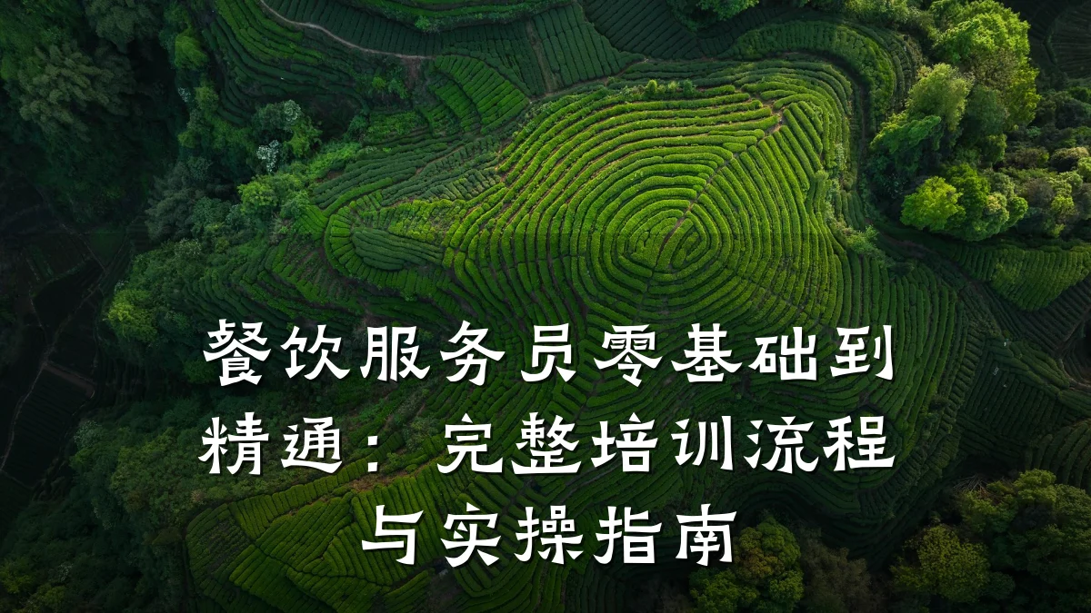 餐饮服务员零基础到精通：完整培训流程与实操指南