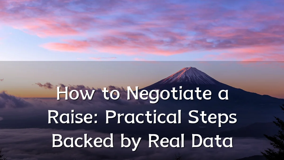 How to Negotiate a Raise: Practical Steps Backed by Real Data