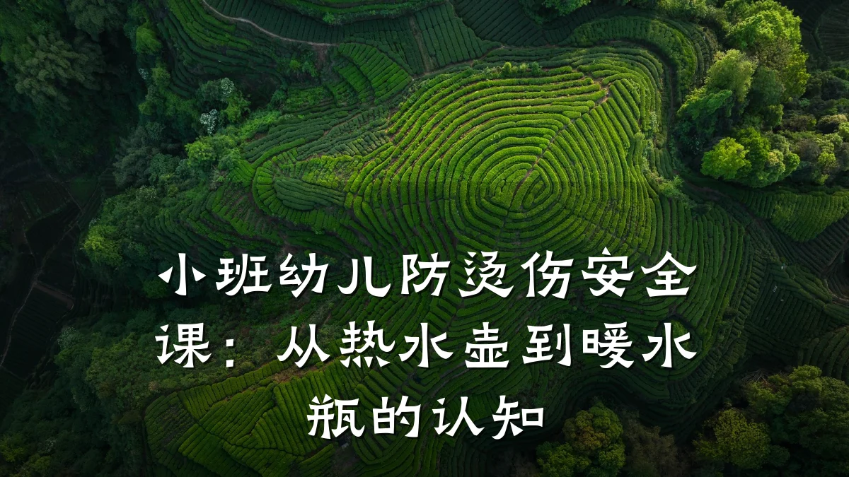 小班幼儿防烫伤安全课：从热水壶到暖水瓶的认知